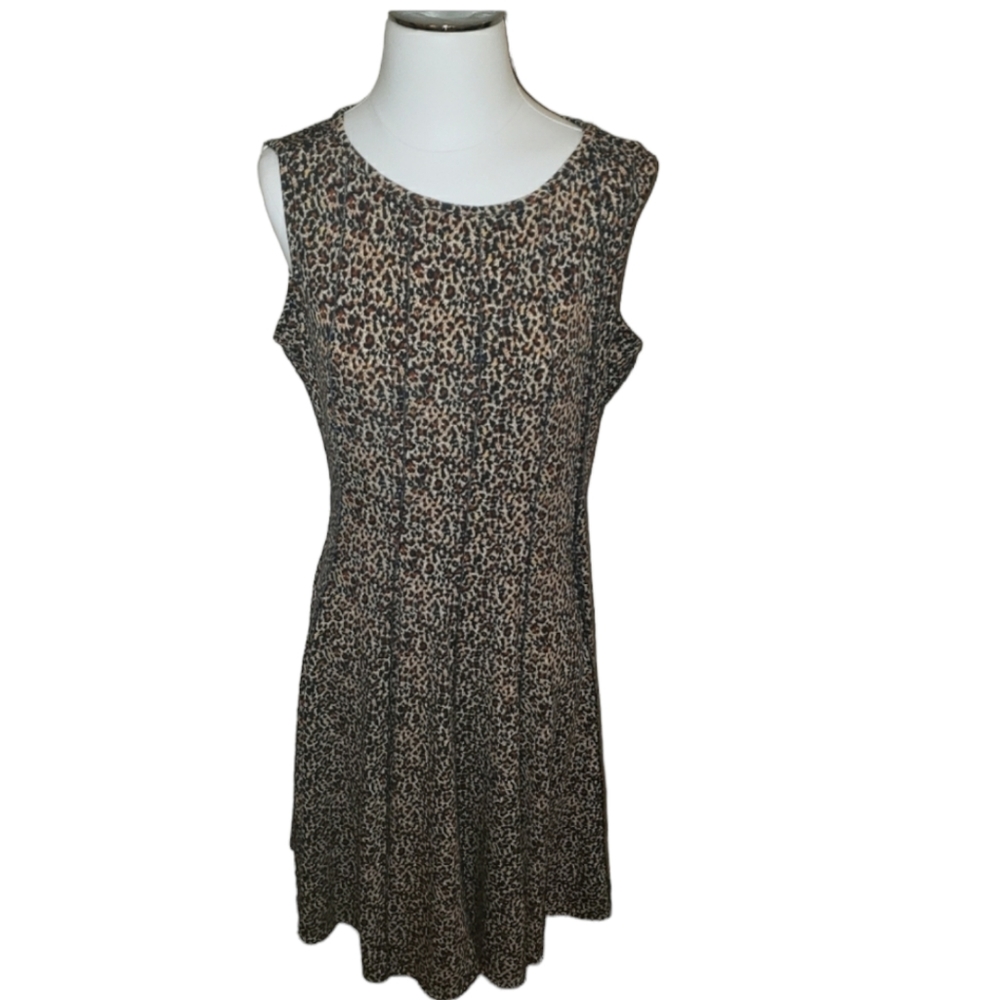 HANNI Women's Animal Print Dress Size XL P - Picture 2 of 4